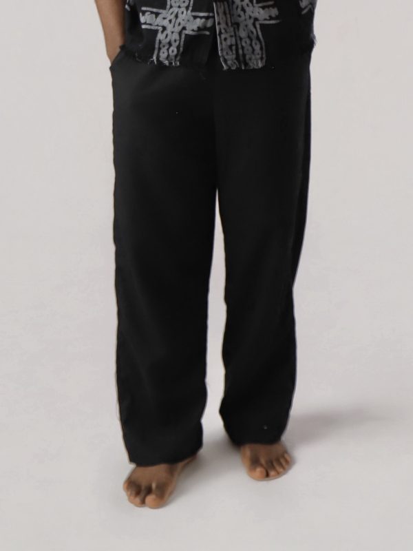 Z Linen Black Trousers