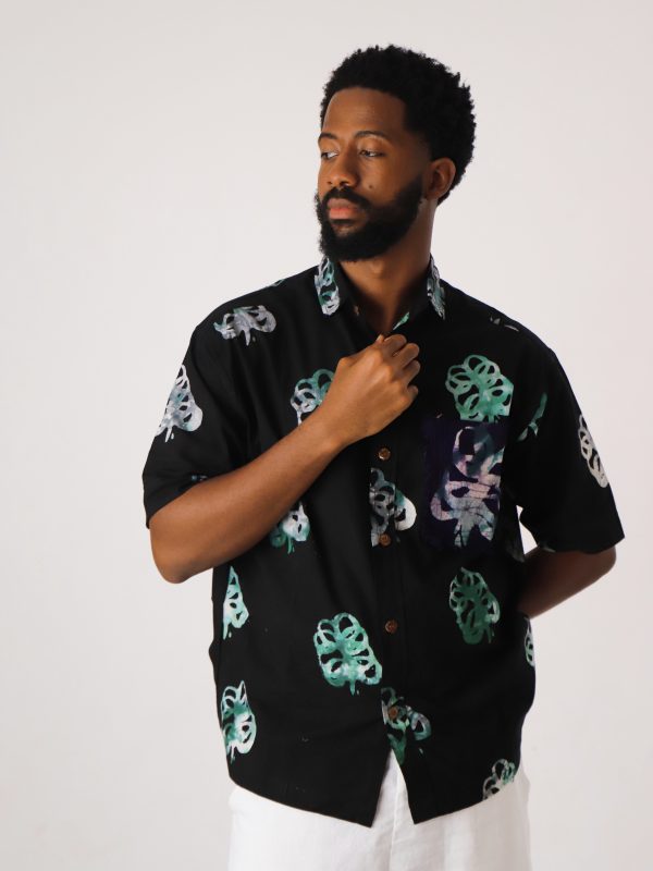 Nunu Patchwork Black Shirt